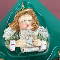 1996 Figi 6 Piece Handpainted Angel Ornament Set