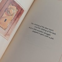 Timeless Charm: Vintage 'A Cup of Christmas Tea' Miniature Book Ornament