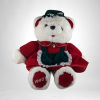 Vintage 1992 Kmart Plush Girl Teddy Bear: Adorable Collectible Plush Toy