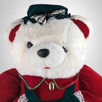 Vintage 1992 Kmart Plush Girl Teddy Bear: Adorable Collectible Plush Toy