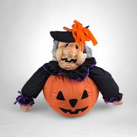 Vintage 1993 International Silver Plush Witch Decoration - Whimsical Halloween Charm