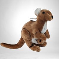 1975 Dakin Kangaroo and Joey Plush Toy