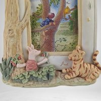 Timeless Trio: Vintage Charpente Winnie the Pooh, Piglet, and Tigger Picture Frame - Whimsical Disney Memories