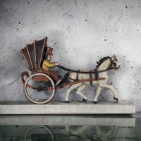 Vintage 1975 Homco Horse and Carriage Wall Hanging