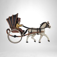 Vintage 1975 Homco Horse and Carriage Wall Hanging