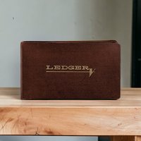 Vintage Bourum and Peese Ledger with Paper