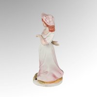 Vintage Ceramic Pinkie & Blue Boy Figurines (6")