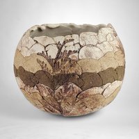 Handmade Candle Holder | Rustic Pottery | Unique Home Decor | 3" Tall x 4" Wide | Vintage