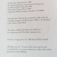 2001 Rumi: The Path of Love by Manuela Dunn Mascetti - Inspirational Book