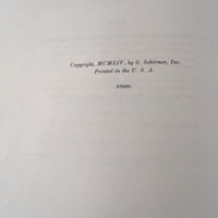 1965 Puccini La Boheme Music Book by G. Schirmer