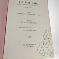 1965 Puccini La Boheme Music Book by G. Schirmer