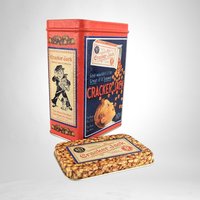 Pair of Bristolware Small Cracker Jack Tins