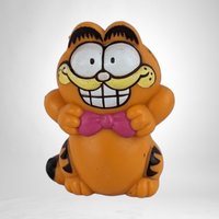 1981 Garfield Figurine with Pink Bow Tie - United Features Syndicate Collectible