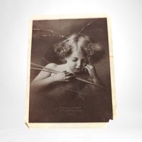 1887 MB Parkinson Cupid Asleep Small Print (3.5"x2.5")