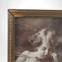 1887 MB Parkinson Cupid Asleep Small Print (3.5"x2.5")