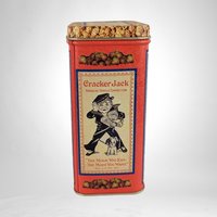 Pair of Bristolware Small Cracker Jack Tins