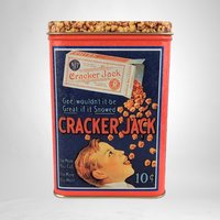 Pair of Bristolware Small Cracker Jack Tins