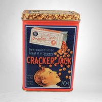 Pair of Bristolware Small Cracker Jack Tins