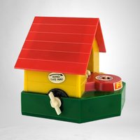 Vintage J.S.N.Y. Plastic Wind Up Fido Mechanical Bank