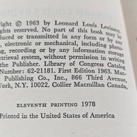 1978 The Left Handed Dictionary, Leonard Louis Levinson