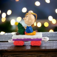 Vintage Peanuts Charlie Brown Train Ornament Piece