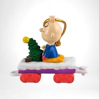 Vintage Peanuts Charlie Brown Train Ornament Piece