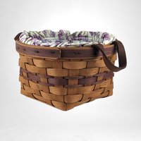 1992 Longeberger Pansy Basket with Liner and Protector
