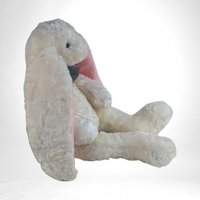 Vintage Soft White 15" Bunny with Long Ears Plush Toy