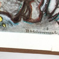 Pair of Vintage 1981 ARS Hummel Prints on Wood Wall Hangings | Charming Children's Artwork