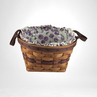 1992 Longeberger Pansy Basket with Liner and Protector