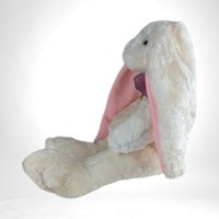 Vintage Soft White 15" Bunny with Long Ears Plush Toy
