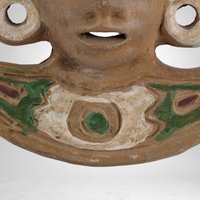 Vintage Terrcotta Aztec Mask 8" Wall Decor