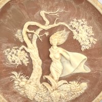 Incolay "She Was a Phantom of Delight" Stone Plate (1980) - William Wordsworth Poetry #04647