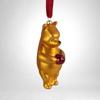 Vintage Classic Pooh Baby's First Christmas Blown Glass Ornament