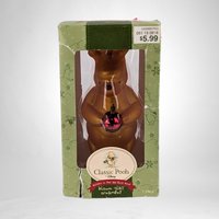 Vintage Classic Pooh Baby's First Christmas Blown Glass Ornament