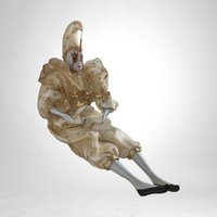 Vintage Harlequin 14" Doll In Gold