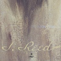 1967 J Reed "Come Unto Me" Framed Lithograph | Religious Art | Vintage Print (16x13")