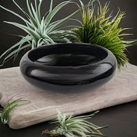 Vintage Frankoma Pottery Black Planter 212