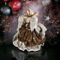 1997 Christmas Magic Limited Edition Angel Tree Topper - Elegant Holiday Decoration, Vintage Collectible Christmas Angel
