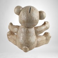 1987 Handmade Ceramic Teddy Bear Bank