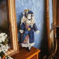 Vintage 9" Pierrot Clown Doll