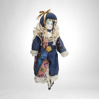 Vintage 9" Pierrot Clown Doll