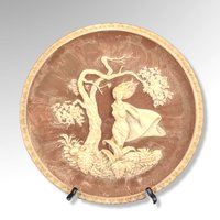 Incolay "She Was a Phantom of Delight" Stone Plate (1980) - William Wordsworth Poetry #04647