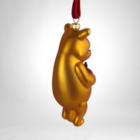 Vintage Classic Pooh Baby's First Christmas Blown Glass Ornament