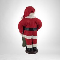 Vintage 10" Santa Figure, Stiff Fabric