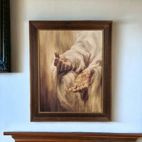 1967 J Reed "Come Unto Me" Framed Lithograph | Religious Art | Vintage Print (16x13")