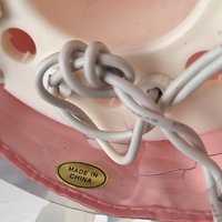 Vintage Light Up Angel Tree Topper in Pink and Gold