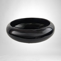 Vintage Frankoma Pottery Black Planter 212