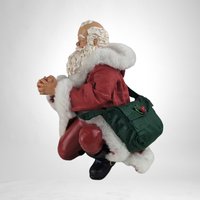 Vintage Santa On One Knee Figure, 7"