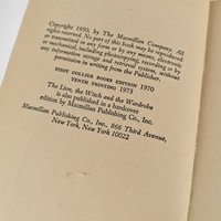 Vintage 1973 The Lion, The Witch and The Wardrobe Paperback by C.S. Lewis, 10th Printing, Good Condition, Collectible